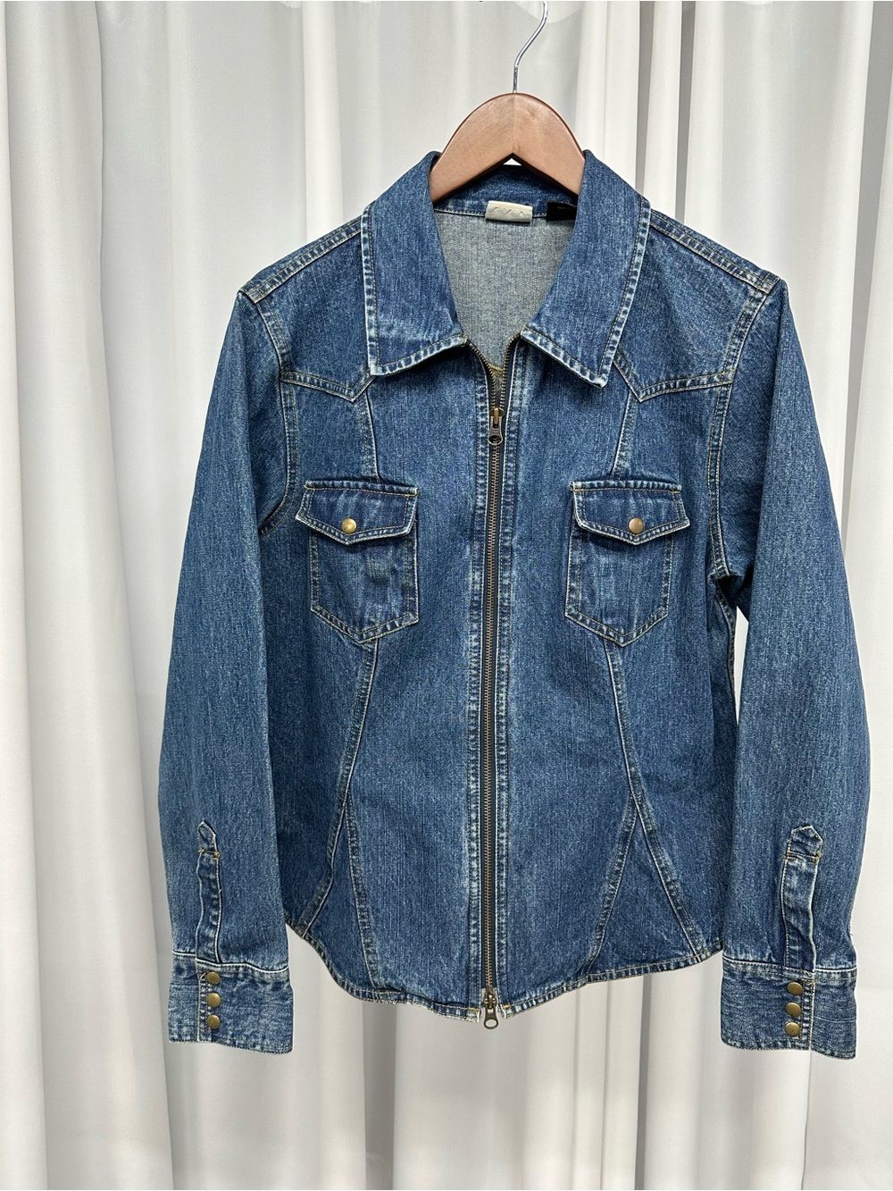 Vintage Arizona Jean Company Y2K jean shirt Jacket size XL excellent preowned